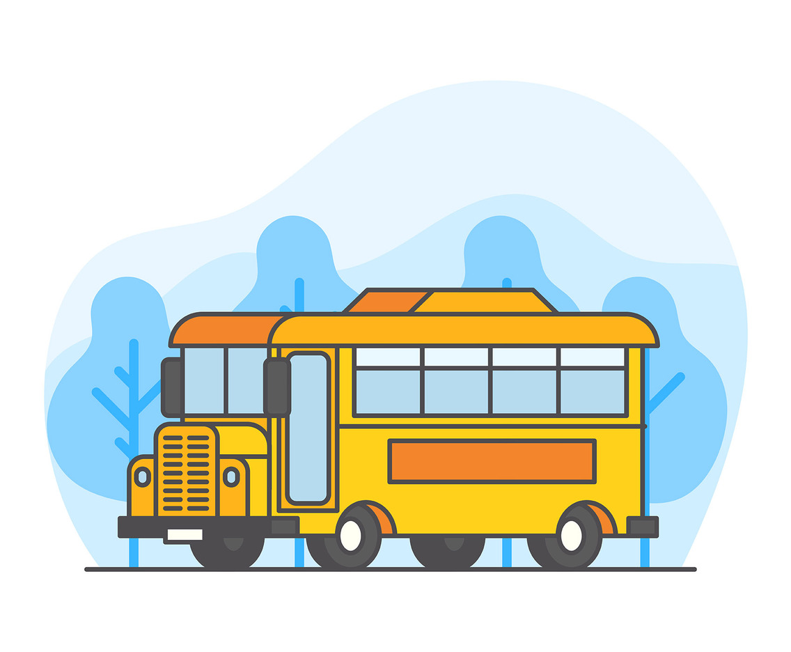School Bus Illustration