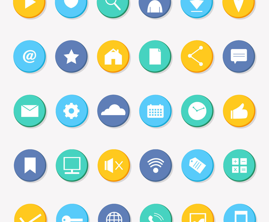 Social Media Icon Collection Vector