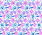 Vector Colorful Seamless Floral Pattern