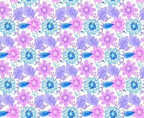 Vector Colorful Seamless Floral Pattern
