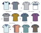 T Shirt Model Vector Set