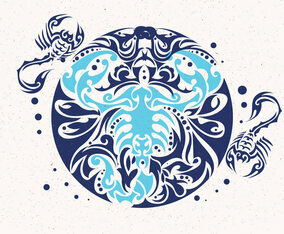 Scorpion Tattoo Design Vector