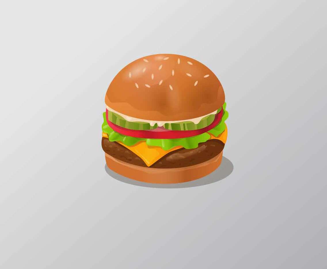 Realistic Fast Food Vector Illustration