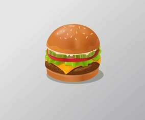 Realistic Fast Food Vector Illustration
