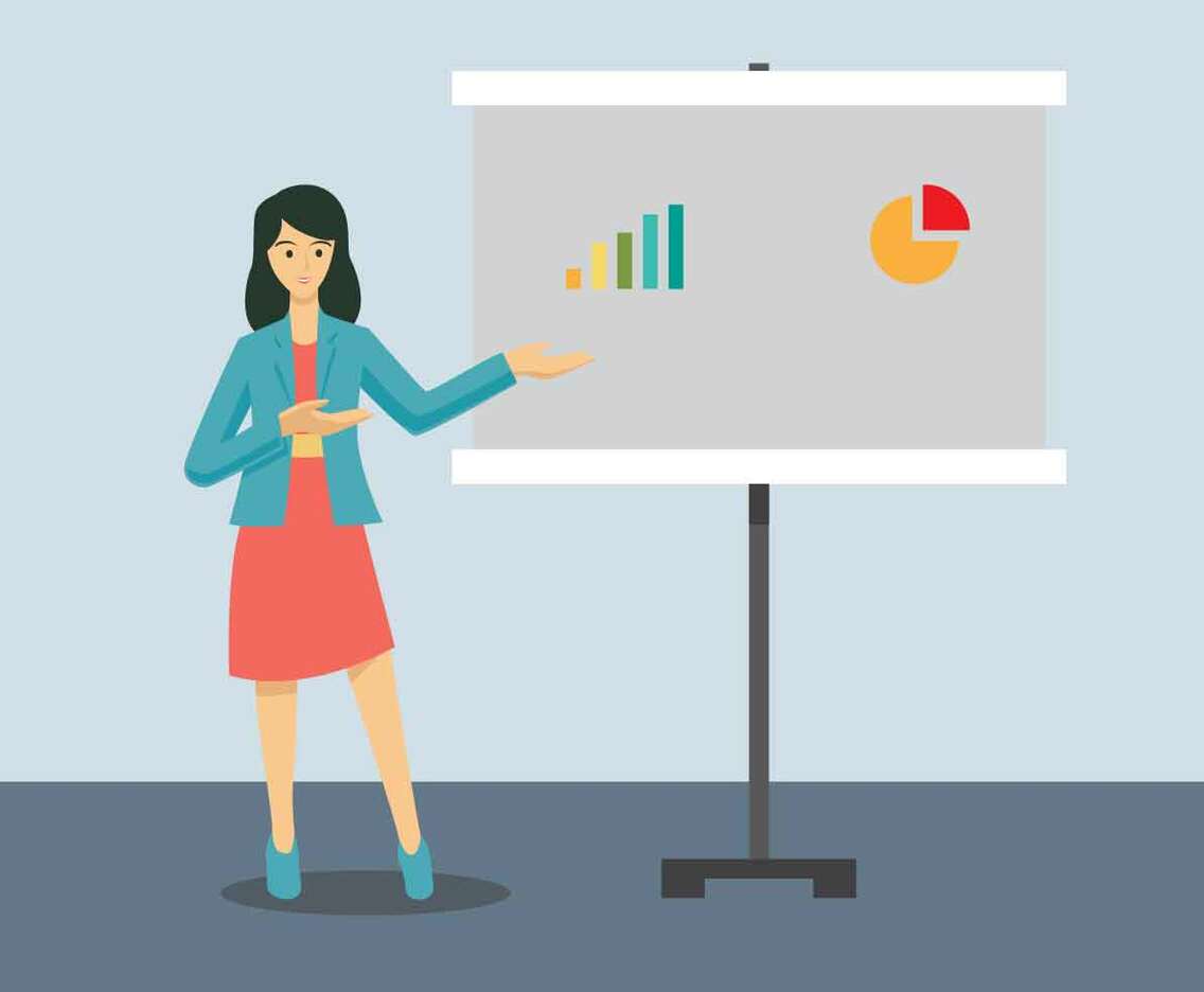 Professional Woman Vector Illustration