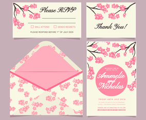 Vector Japanese Style Invitation