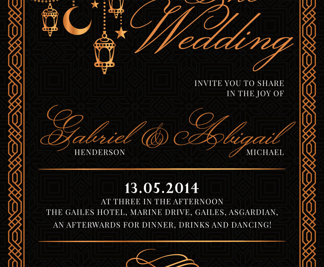 Islamic Style Invitation