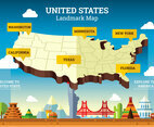 United States Landmark Map