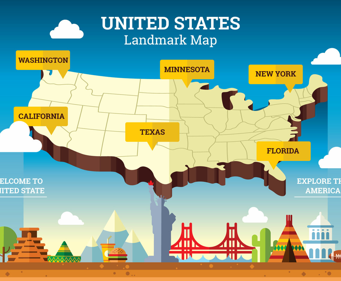 United States Landmark Map