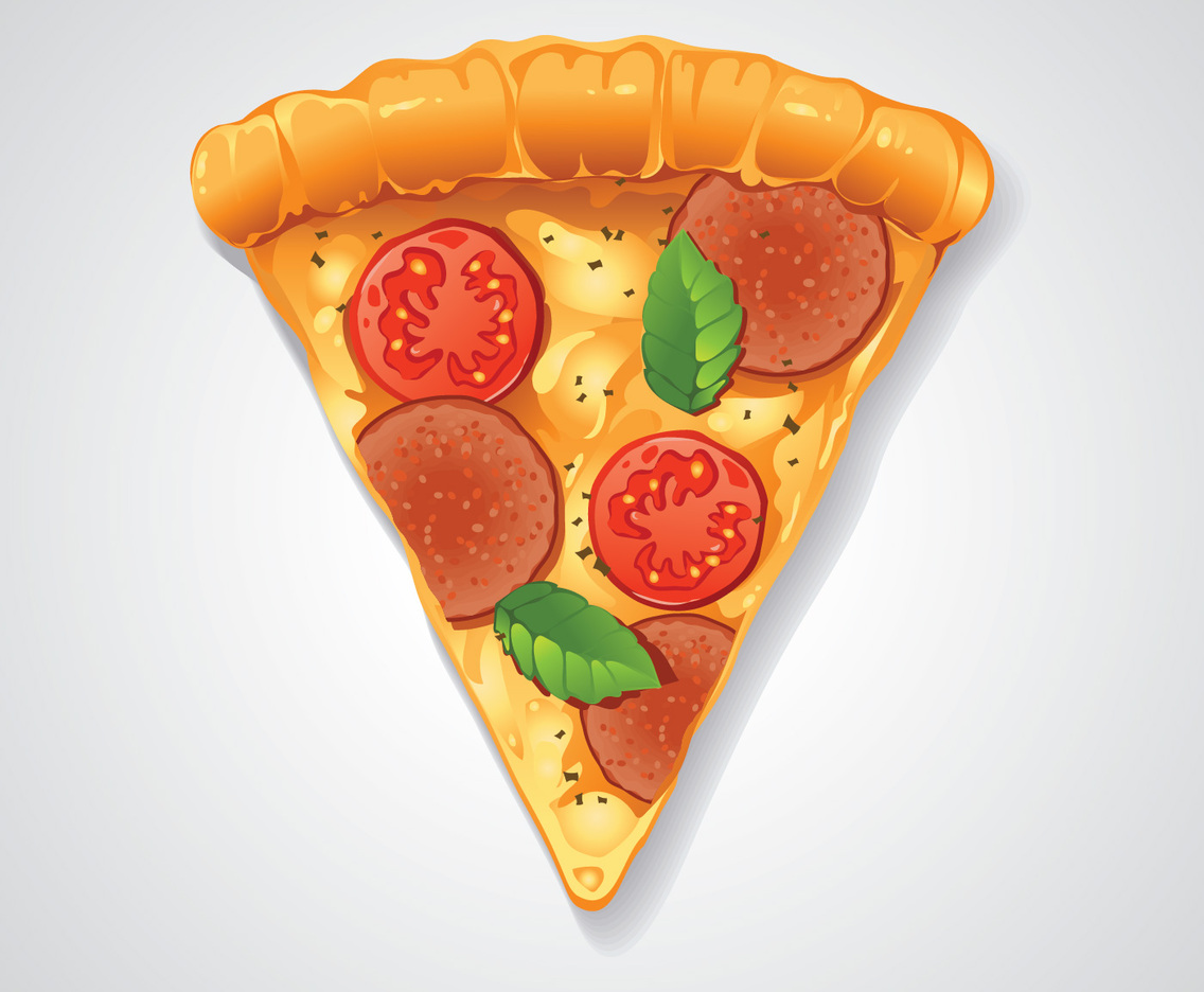 Top View Pizza Fresh Italian Margherita