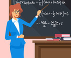 Math Teacher Illustration