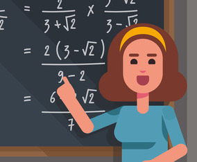 Math Teacher Illustration