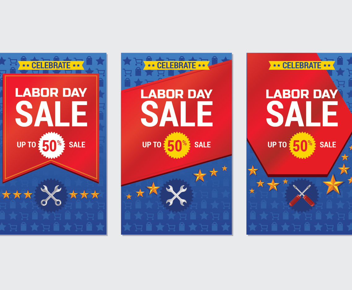Labor Day Sale Promotion Advertising Banner Template