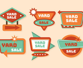 Yard Sale Sign Vector