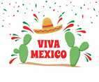 Viva Mexico Illustration Vector
