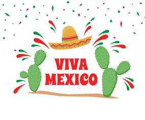 Viva Mexico Illustration Vector