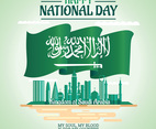 Illustration of Saudi Arabia National Day 23 rd September