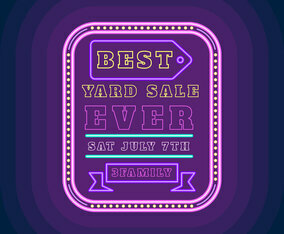 Unique Yard Sale Sign Vectors