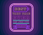 Unique Yard Sale Sign Vectors