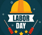 Flat Labor Day Vector