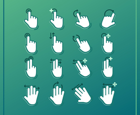 Vector Hand Gestures Collection