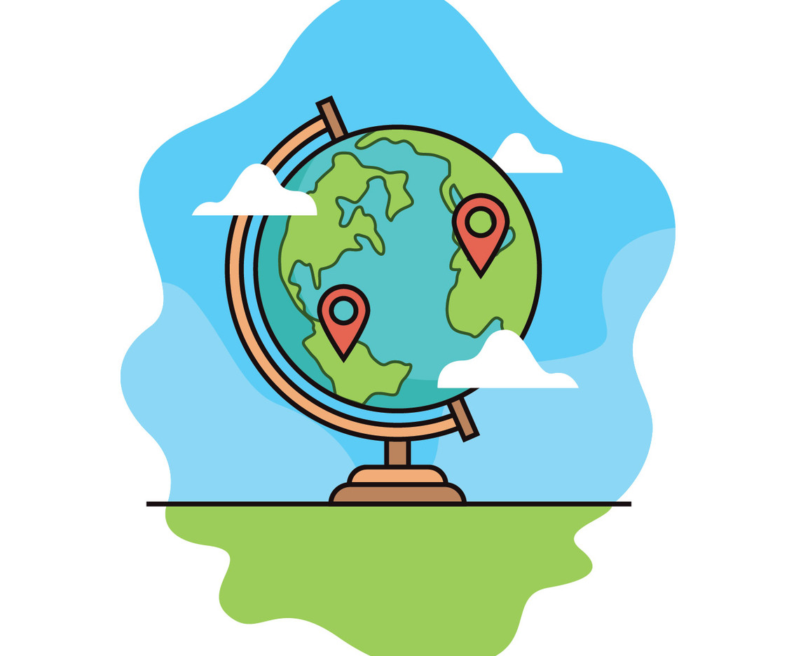Globe vector illustration