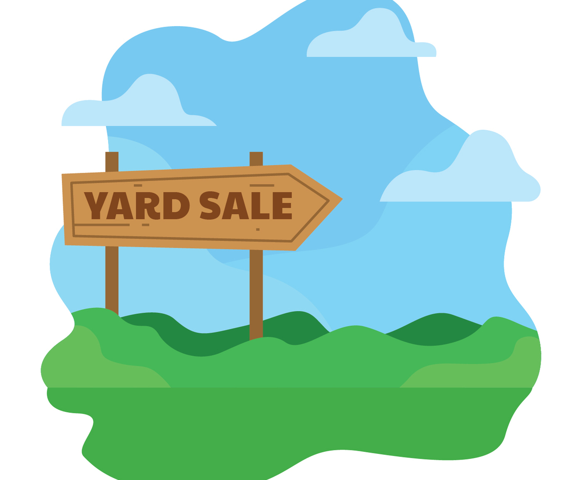 Yard Sale Sign Illustration