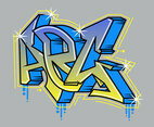 Beautiful Graffiti Alphabet Vectors