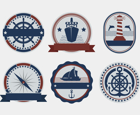 Nautical Vector Badges