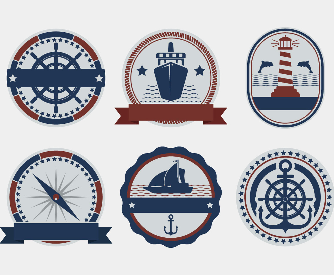Nautical Vector Badges