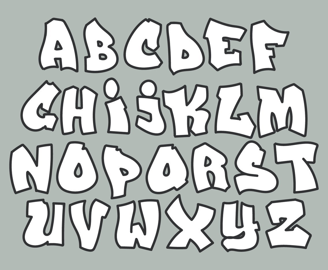 Street Graffiti Alphabet