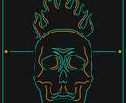 Awesome Flaming Skull Vectors