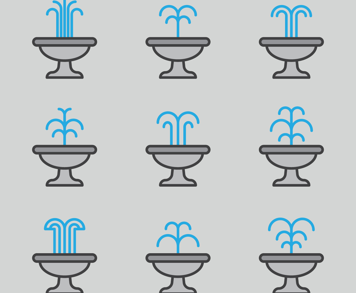 Outlined Fountains