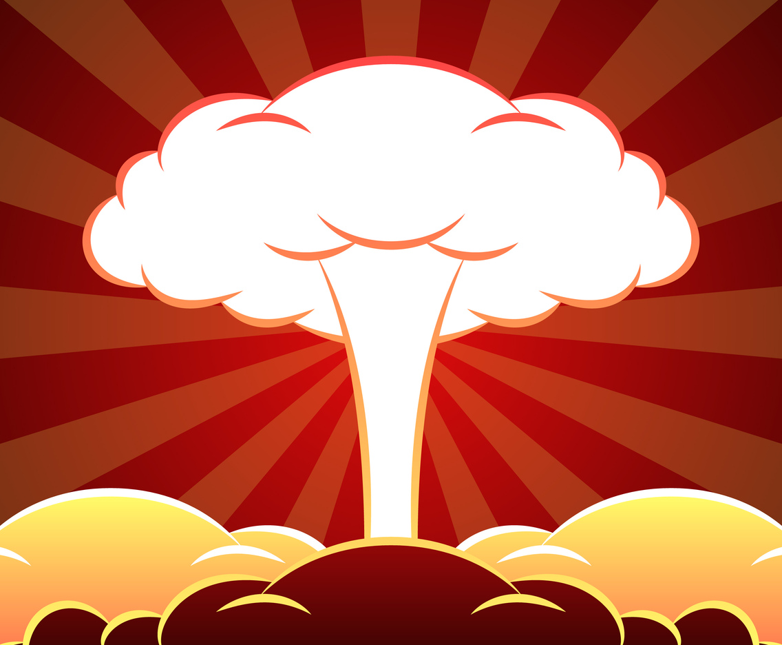 Nuclear Explosion Illustration