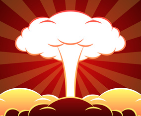 Nuclear Explosion Illustration