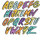 Colorful Graffiti Alphabet