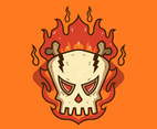 Flaming Skull