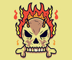 Flaming Skull