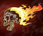Flaming Skull