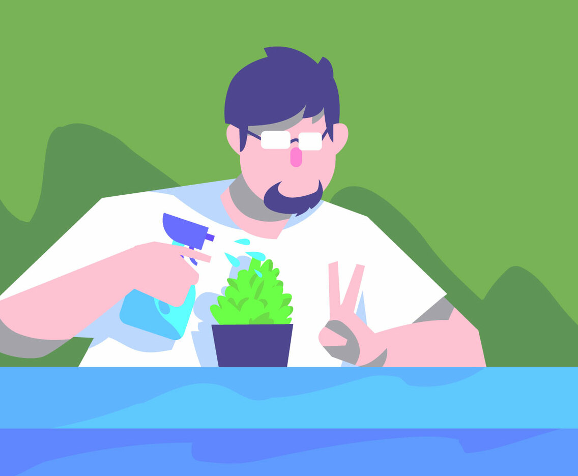 Selfie Plant Watered