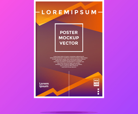 Customizable Poster Mockup Vector