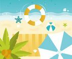 Vector Beautiful Summer Illustration