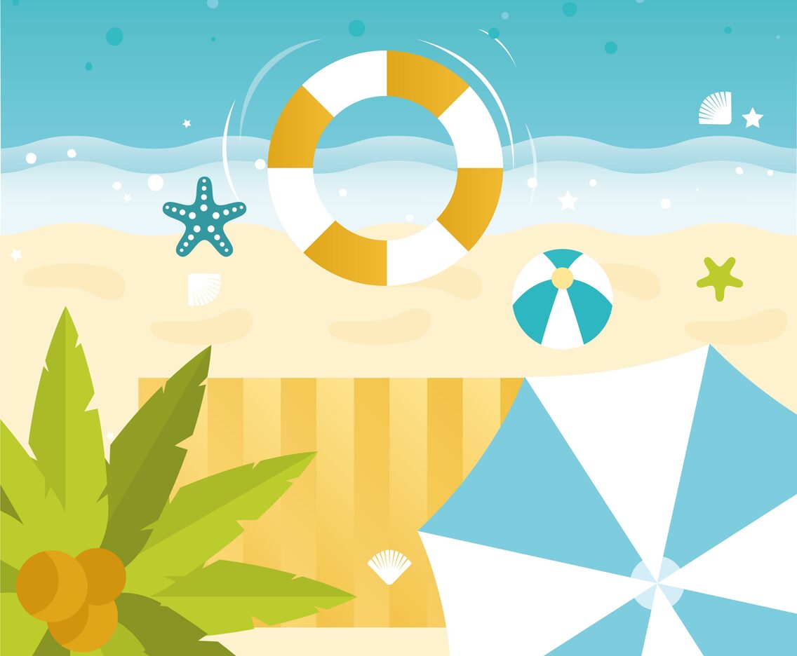Vector Beautiful Summer Illustration