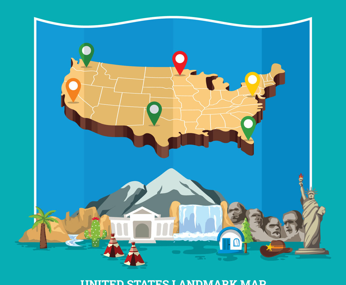 United States Landmark Map