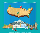 United States Landmark Map