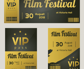 VIP Access Template Vector Pack