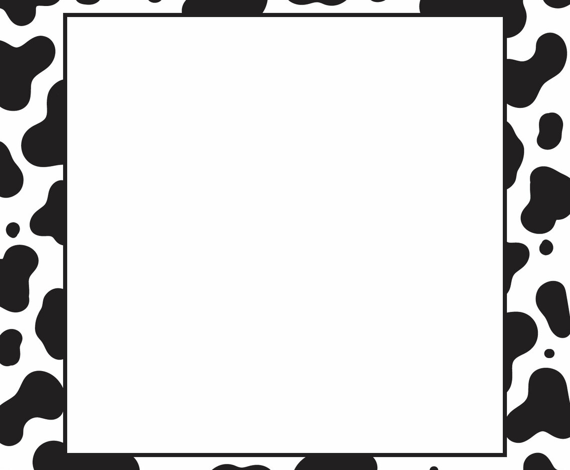 Cow Print Background Template
