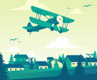 Biplane Illustration