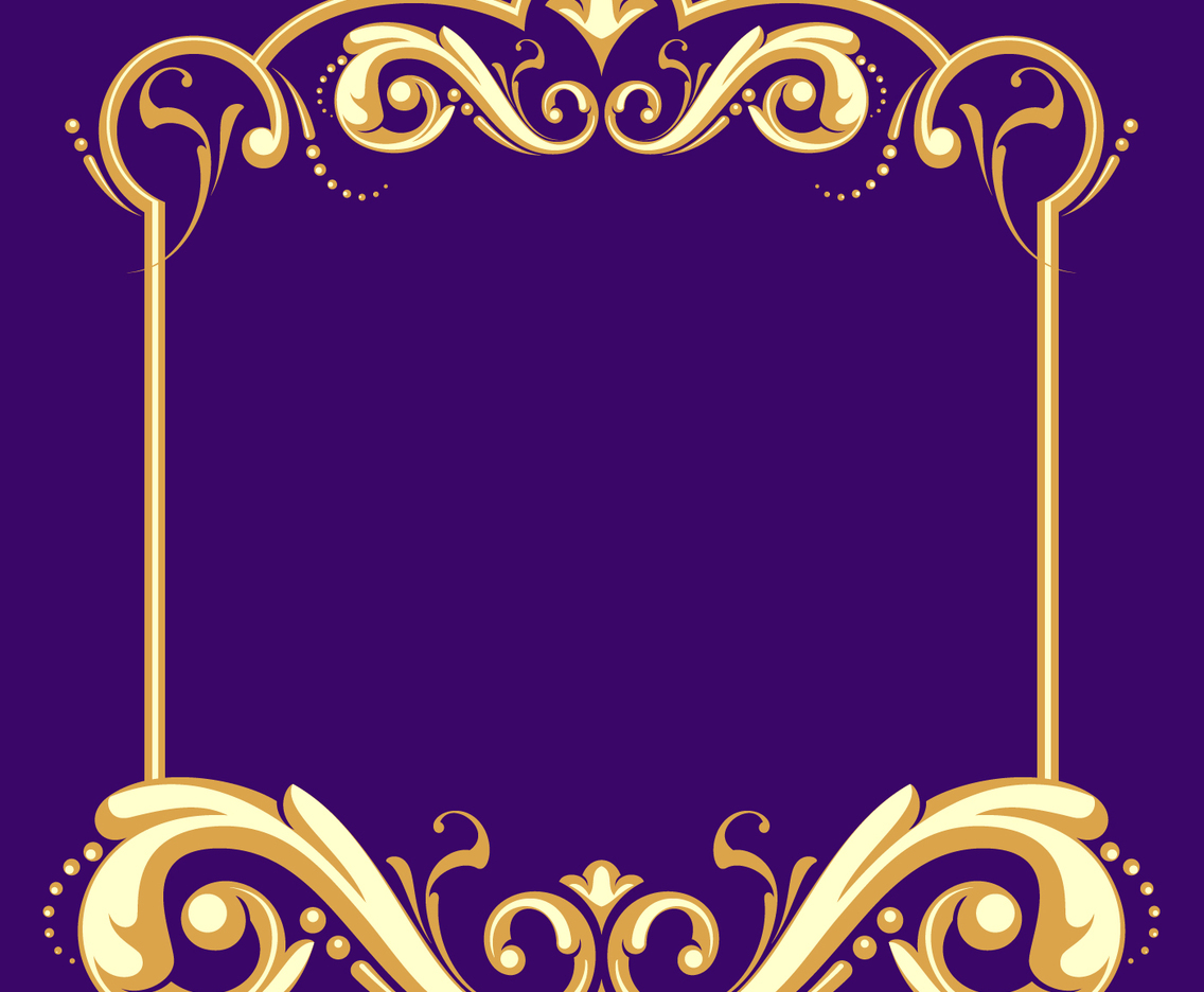 Fileteado Frame With Purple Background Vector