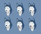 Dog Emotions Vector